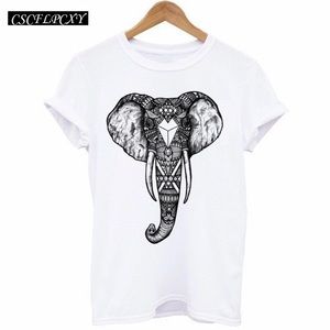 Tribal Elephant tee shirt. Very comfortable.